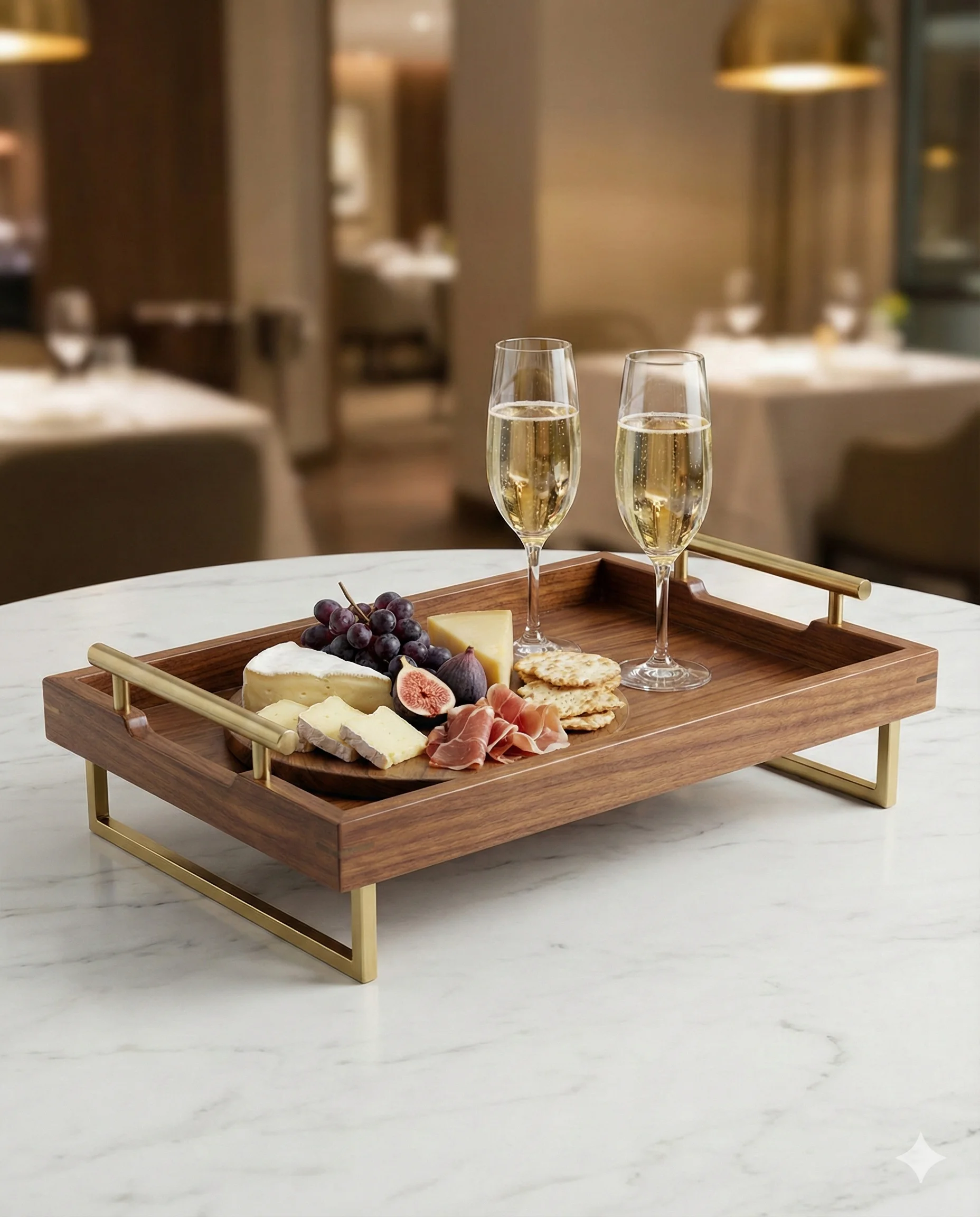 Serving Tray with Stand