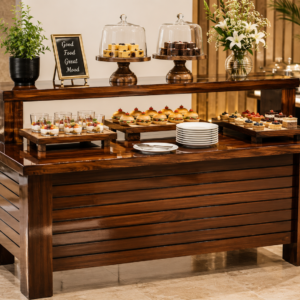 Premium Polished Wood Displays