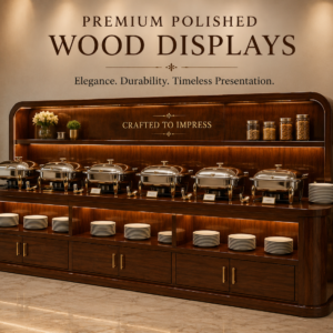 Premium Polished Wood Displays
